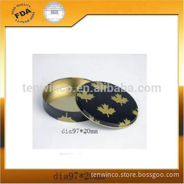Small Round Cosmetics Tin Packaging, Printed Tin Boxes Wholesale